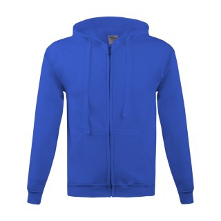 BLUZA Z KAPTUREM ZAPINANA 280G NIEBIESKA ROZM. XXL