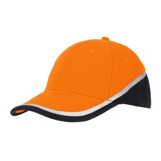 CZAPKA DOBBELT Z DASZKIEM ORANGE NEON