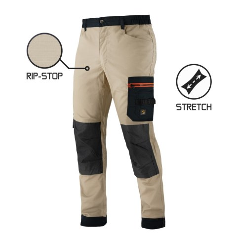 SPODNIE DO PASA MEGAWORK RIP-STOP STRETCH KHAKI ROZM. 60 SPODNIE DO PASA MEGAWORK RIP-STOP STRETCH KHAKI ROZM. 60