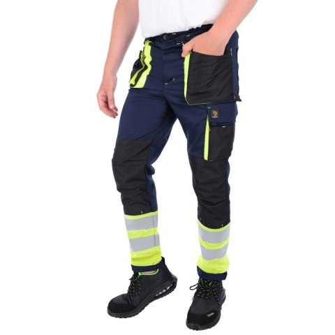 SPODNIE DO PASA PROMAN STRETCH 250 GRANATOWY HV ROZM. 48