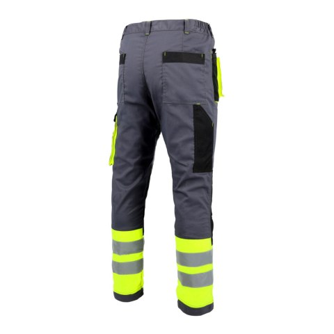 SPODNIE DO PASA PROMAN STRETCH 250 SZARY HV ROZM. 58