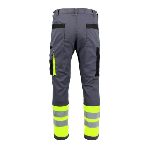 SPODNIE DO PASA PROMAN STRETCH 250 SZARY HV ROZM. 58
