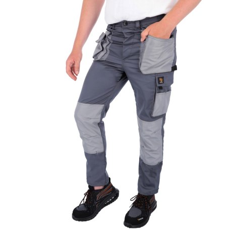 SPODNIE DO PASA PROMAN STRETCH 250 SZARY ROZM. 50
