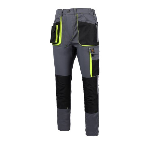 SPODNIE DO PASA PROMAN STRETCH 250 SZARY ŻÓŁTY ROZM. 60