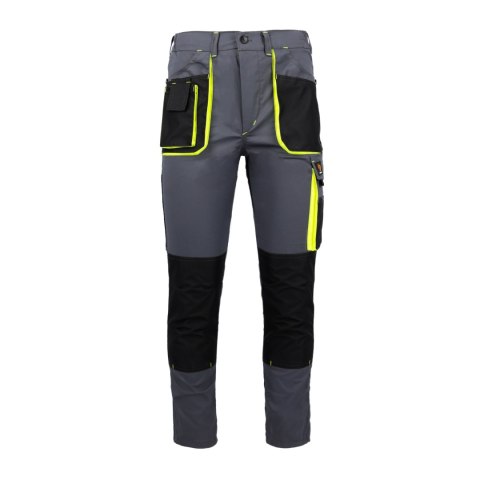 SPODNIE DO PASA PROMAN STRETCH 250 SZARY ŻÓŁTY ROZM. 60