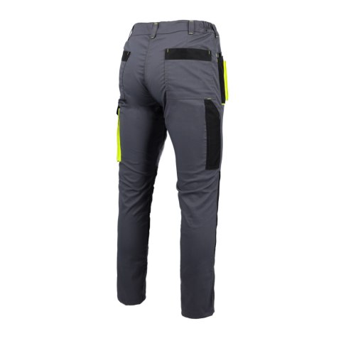 SPODNIE DO PASA PROMAN STRETCH 250 SZARY ŻÓŁTY ROZM. 60