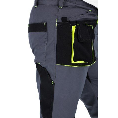SPODNIE DO PASA PROMAN STRETCH 250 SZARY ŻÓŁTY ROZM. 60