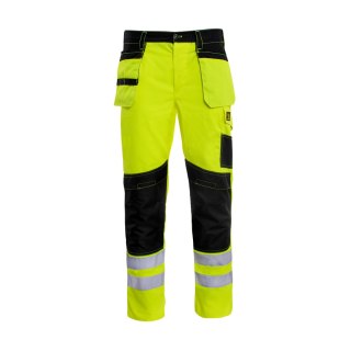 SPODNIE DO PASA PROMONTER 260 ŻÓŁTE HV ROZM. 54
