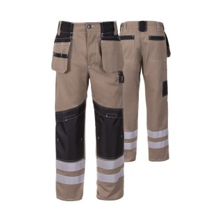 SPODNIE DO PASA PROMONTER COTTON 250 SAFARI ROZM. 50