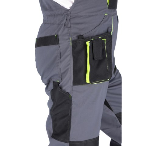 SPODNIE OGRODNICZKI PROMAN STRETCH 250 SZARY HV ROZM. 48