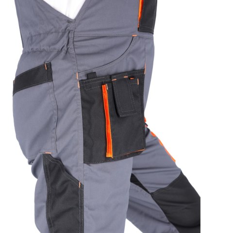 SPODNIE OGRODNICZKI PROMAN STRETCH 250 SZARY POMARAŃCZOWY SPODNIE OGRODNICZKI PROMAN STRETCH 250 SZARY POMARAŃCZOWY