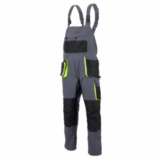 SPODNIE OGRODNICZKI PROMAN STRETCH 250 SZARY ŻÓŁTY ROZM. 52