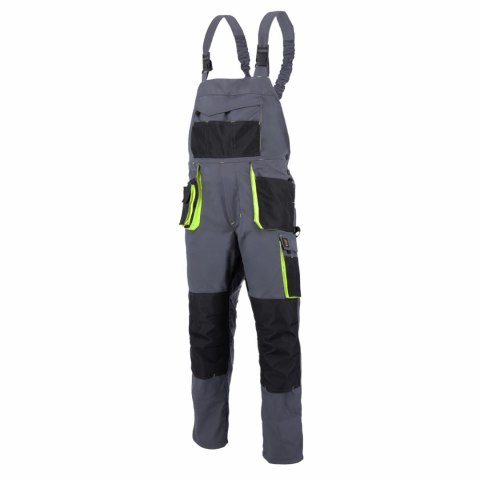 SPODNIE OGRODNICZKI PROMAN STRETCH 250 SZARY ŻÓŁTY ROZM. 52 SPODNIE OGRODNICZKI PROMAN STRETCH 250 SZARY ŻÓŁTY ROZM. 52
