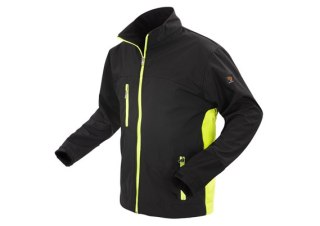 SOFTSHELL KURTKA CZARNO ŻÓŁTA ROZM. XXXL