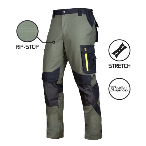 SPODNIE DO PASA ULTRATECH RIP-STOP STRETCH GREEN ROZM. 46 SPODNIE DO PASA ULTRATECH RIP-STOP STRETCH GREEN ROZM. 46