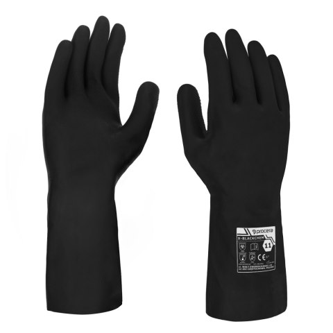 RĘKAWICE GUMOWE X-BLACKCHEM ROZM. 11 RĘKAWICE GUMOWE X-BLACKCHEM ROZM. 11