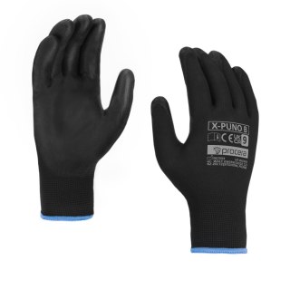 RĘKAWICE OCHRONNE POWLEKANE PU X-PUNO BLACK 8 - PROMOCJA