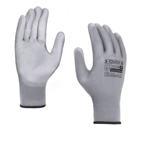 RĘKAWICE OCHRONNE POWLEKANE PU X-TOUCH GREY ROZM. 11 RĘKAWICE OCHRONNE POWLEKANE PU X-TOUCH GREY ROZM. 11