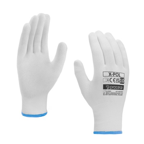 RĘKAWICE POLIESTROWE X-POL ROZM. 8 RĘKAWICE POLIESTROWE X-POL ROZM. 8