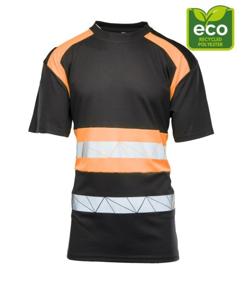 ECO RIVAL KOSZULKA CZARNY/POMARAŃCZ - Pomarańcz (_o) 2XL.