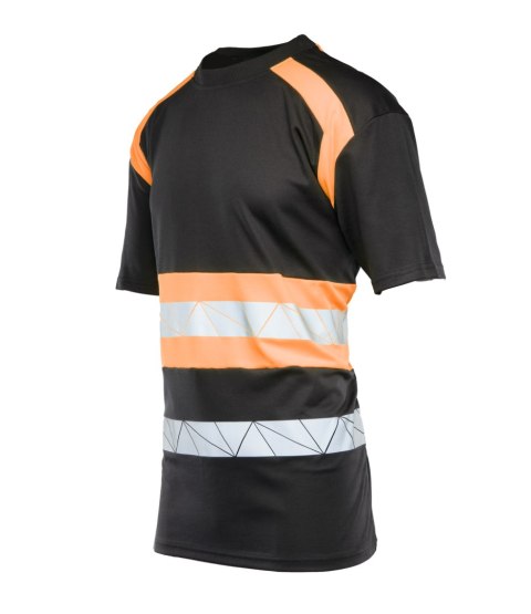 ECO RIVAL KOSZULKA CZARNY/POMARAŃCZ - Pomarańcz (_o) 2XL.