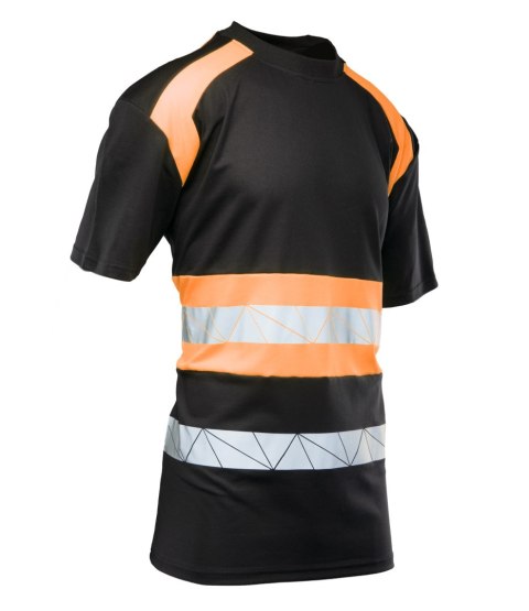 ECO RIVAL KOSZULKA CZARNY/POMARAŃCZ - Pomarańcz (_o) 3XL.