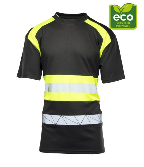 ECO RIVAL KOSZULKA CZARNY/ŻÓŁTY - Żółty (_y) 2XL.