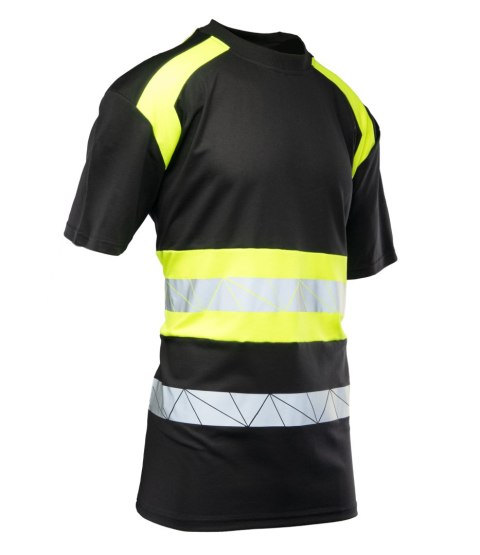 ECO RIVAL KOSZULKA CZARNY/ŻÓŁTY - Żółty (_y) 2XL.