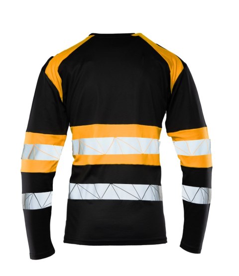 ECO RIVAL KOSZULKA LONGSLEEVE CZARNY/POMARAŃCZ - Pomarańcz (_o) 2XL.