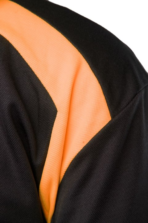 ECO RIVAL KOSZULKA LONGSLEEVE CZARNY/POMARAŃCZ - Pomarańcz (_o) 2XL.