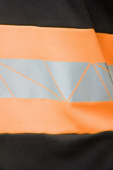 ECO RIVAL KOSZULKA LONGSLEEVE CZARNY/POMARAŃCZ - Pomarańcz (_o) 3XL.