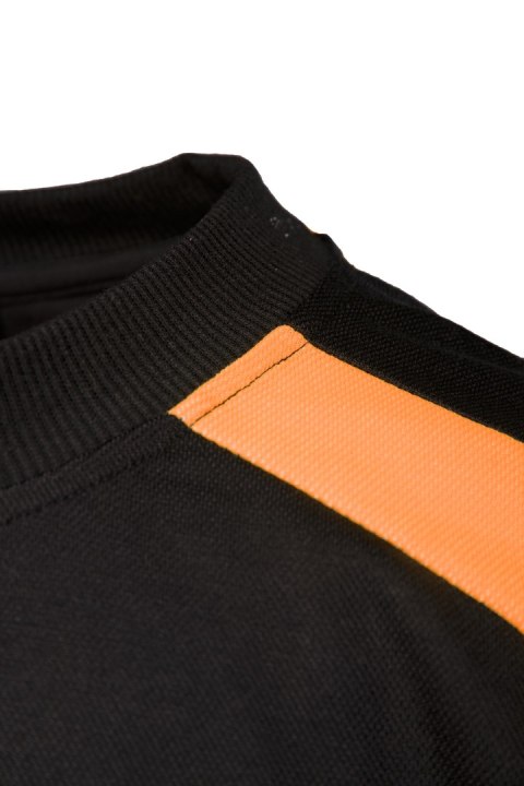 ECO RIVAL KOSZULKA LONGSLEEVE CZARNY/POMARAŃCZ - Pomarańcz (_o) XL