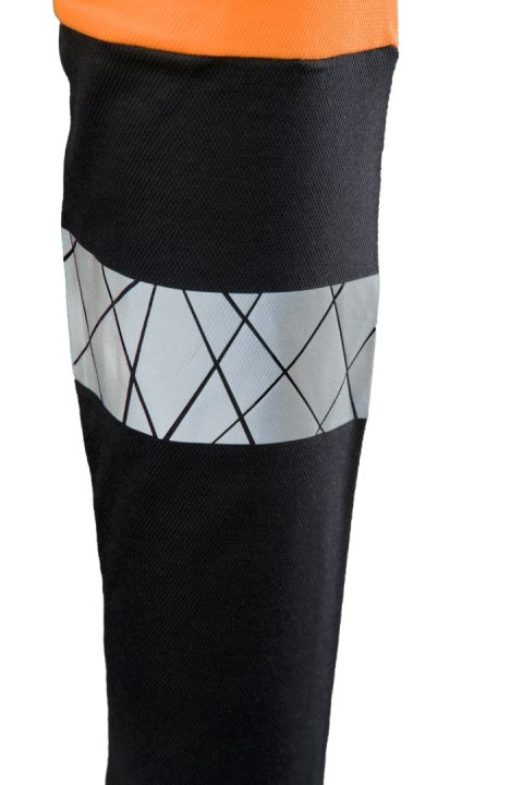 ECO RIVAL KOSZULKA LONGSLEEVE CZARNY/POMARAŃCZ - Pomarańcz (_o) M
