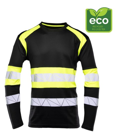 ECO RIVAL KOSZULKA LONGSLEEVE CZARNY/ŻÓŁTY - Żółty (_y) 2XL.