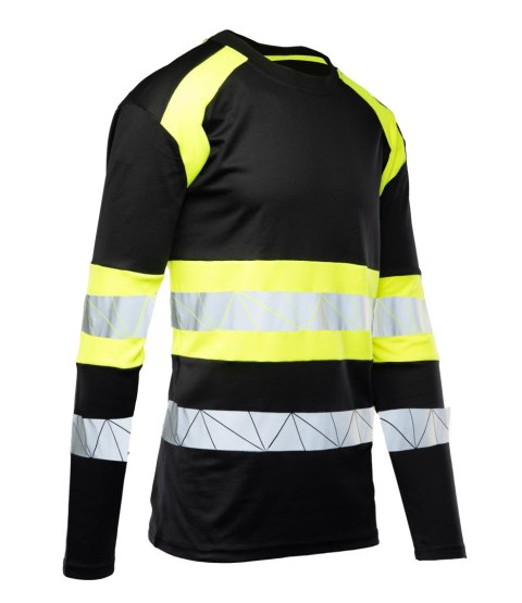 ECO RIVAL KOSZULKA LONGSLEEVE CZARNY/ŻÓŁTY - Żółty (_y) 2XL.