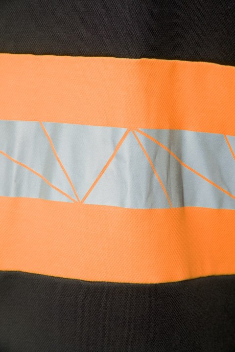 ECO RIVAL KOSZULKA POLO CZARNY/POMARAŃCZ - Pomarańcz (_o) 2XL.
