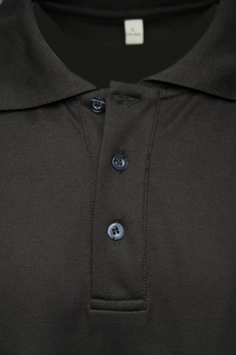 ECO RIVAL KOSZULKA POLO CZARNY/POMARAŃCZ - Pomarańcz (_o) 2XL.