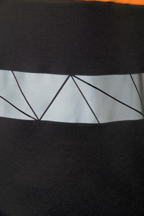 ECO RIVAL KOSZULKA POLO CZARNY/POMARAŃCZ - Pomarańcz (_o) 3XL.