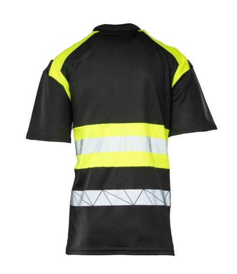 ECO RIVAL KOSZULKA POLO CZARNY/ŻÓŁTY - Żółty (_y) 3XL.