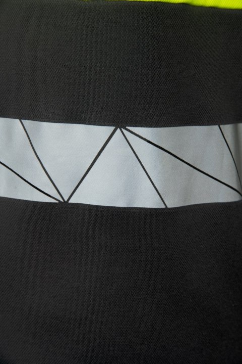 ECO RIVAL KOSZULKA POLO CZARNY/ŻÓŁTY - Żółty (_y) XL