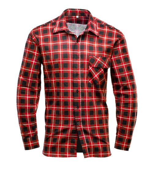 BONO KOSZULA FLANELOWA CZERWIEŃ - Czerwony 2XL.