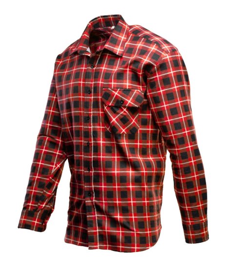 BONO KOSZULA FLANELOWA CZERWIEŃ - Czerwony 2XL.