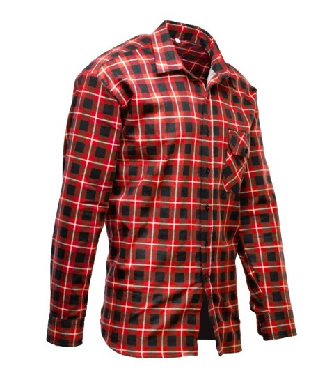 BONO KOSZULA FLANELOWA CZERWIEŃ - Czerwony 2XL.