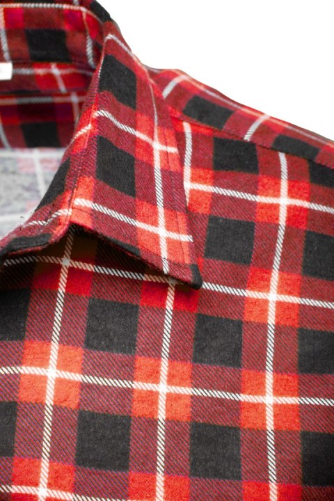 BONO KOSZULA FLANELOWA CZERWIEŃ - Czerwony 2XL.