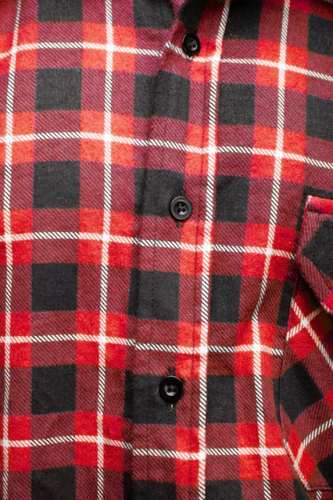 BONO KOSZULA FLANELOWA CZERWIEŃ - Czerwony 2XL.