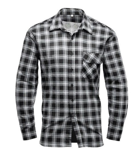 BONO KOSZULA FLANELOWA SZARY - Stalowy 3XL.