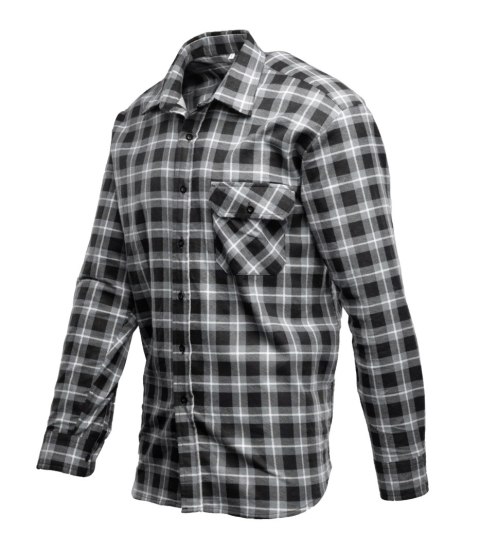 BONO KOSZULA FLANELOWA SZARY - Stalowy 3XL.