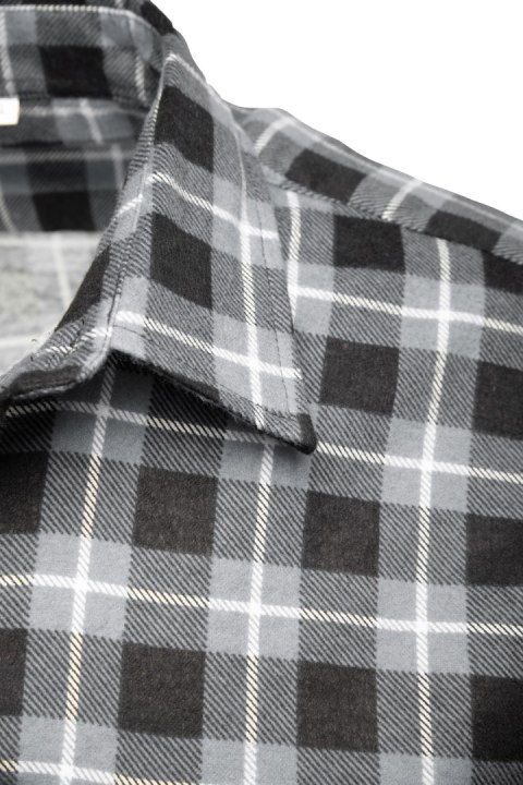 BONO KOSZULA FLANELOWA SZARY - Stalowy 3XL.