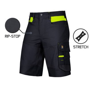 SPODNIE KRÓTKIE BARI SPANDEX BLACK ROZM.52
