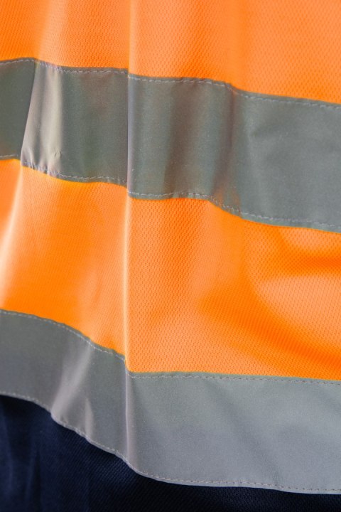 KOSZULKA POLO 50/50 POMARAŃCZ KAT. II BF012 - Pomarańcz (_o) 4XL.
